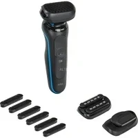 Abbildung von Braun Series 5 Elektrorasierer mit EasyClick Trimmer Aufsatz, Rasierer Herren Elektrisch, Präzisionstrimmer, EasyClean, Geschenk Mann, Made in Germany, 51 B1820s, blau