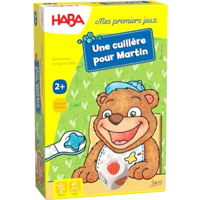 Abbildung von HABA 301076 Bär ersten Löffel für Martin Gesellschaftsspiele Kinder Gedächtnis und Geschicklichkeitsspiele Stimuliert die Sprache Freies Spiel Lernend Spielerisch ab 2 Jahren, S