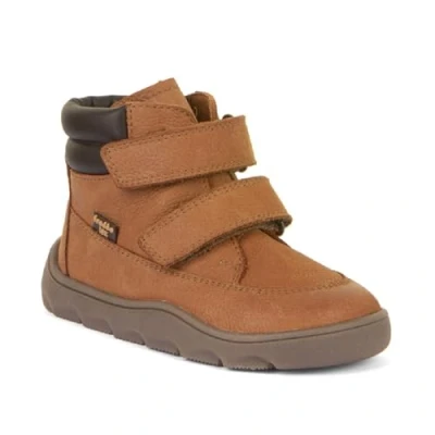 Abbildung von Froddo ZERU TEX Barefoot Unisex Stiefelette für Kinder, Größe: 25, Cognac Schuhe
