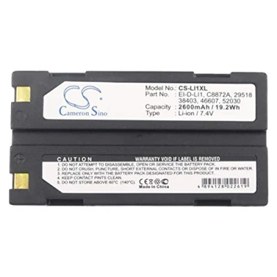 Abbildung von CS LI1XL Akku 2600mAh kompatibel mit [Molicel] 1821, 1821E, für [Pentax] 29518, 38403, 46607, 52030, D LI1, DEP001, DPE004, Ei 2000, D. [Trimble] 54344, 5700, 5700 Receiver, 5800, 92