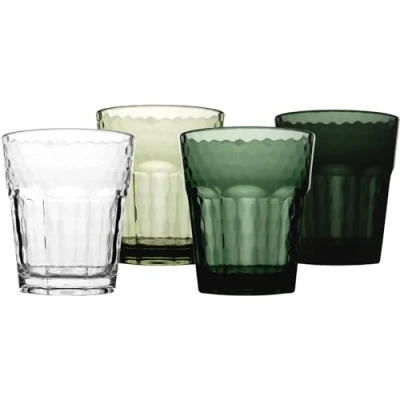 Abbildung von Bo Camp Glas Camping Gläser 4er Set Mix&amp;Match, 100% Kunststoff, Reise Trinkglas Wasser Wein 200 ml