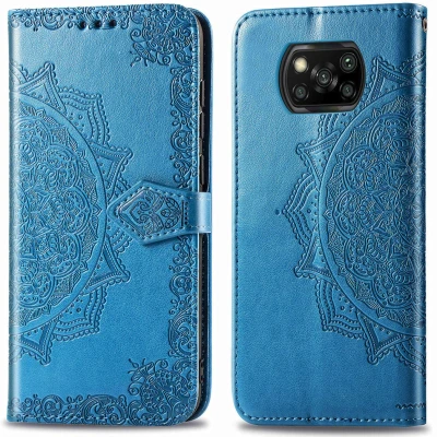 Abbildung von Xiaomi Poco X3 Pro Hülle Kunstleder iMoshion Klapphülle Handyhülle Türkis
