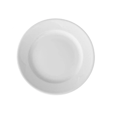 Abbildung von HENDI Teller Saturn Ø 20 cm flach Porzellan weiß stapelbar, Hotel Gastro