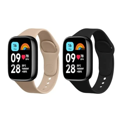 Abbildung von kwmobile Uhrenarmband 2x Sportarmband für Xiaomi Redmi Watch 3 Active, Armband TPU Silikon Set Fitnesstracker