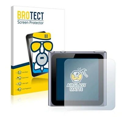 Abbildung von BROTECT Entspiegelungs Schutzglas für Apple iPod nano 2011 (6. Gen.) Schutz Folie Panzerfolie Glas Matt [Extrem Kratzfest 9H, Anti Reflex]