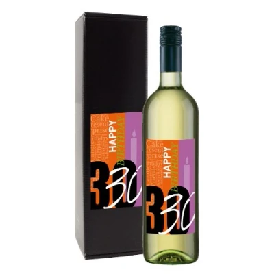 Abbildung von Bull &amp; Bear Wein Geschenk &quot;Happy Birthday 30&quot;, zum 30. Geburtstag, Weisswein 13%, trocken