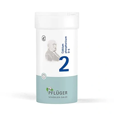 Abbildung von PFLÜGER Schüßler Salze Nr. 2 Calcium phosphoricum D6 400 Tabletten Das Salz der Knochen und Zähne glutenfrei