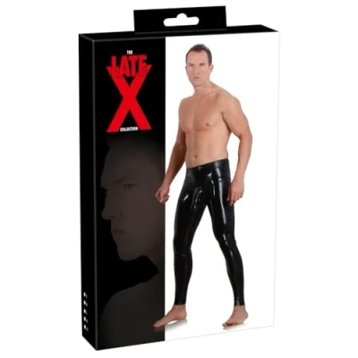 Abbildung von Leggings mit Hülle für Penis und Hoden, Latex