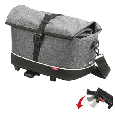 Abbildung von KlickFix Fahrradkorb Gepäckträger Tasche Rackpack City,38x21x25cm, ca.900g, tweed