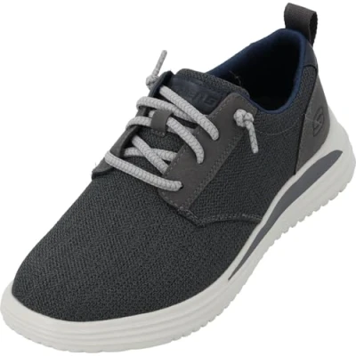Abbildung von Skechers Sportlicher Schnürer, Herren, Größe: 45, Grau Schuhe