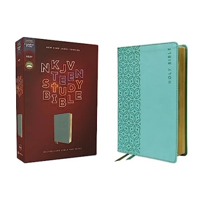 Abbildung von NKJV, Teen Study Bible, Leathersoft, Teal, Comfort Print: Print