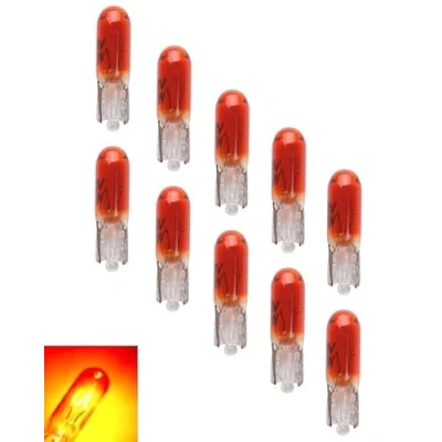 Abbildung von MAXXONI 10x ORANG W1,2W 12V T5 Glassockellampe Tacho Cockpit Auto Instrumentenbeleuchtung