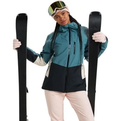 Abbildung von Roxy Peakside Snowboardjacke, Damen, Größe: XS, Sea pine
