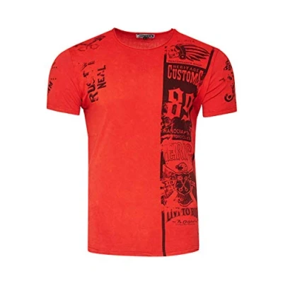 Abbildung von Rusty Neal MIT Modernem Tshirt print, Herren, Größe: Large, Rot