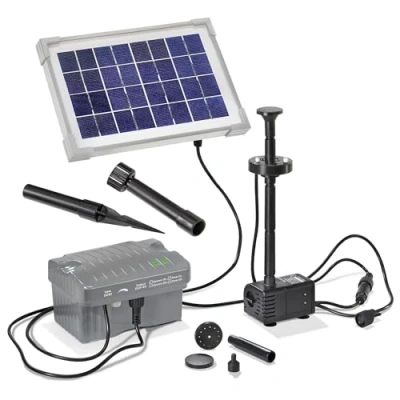Abbildung von esotec Solarpumpe Solar Pumpen System Palermo LED komplettes Set