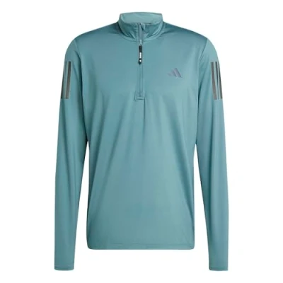 Abbildung von adidas Herren Own The Run Half Zip Jacket, preloved Teal, S