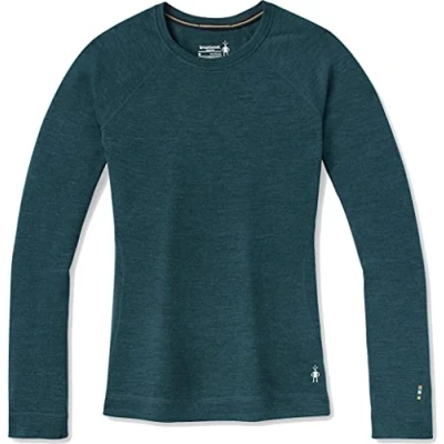 Abbildung von Smartwool Classic Thermal Merino BASE Layer CREW Langarmshirt, Damen, Größe: Medium, Twilight blue heather