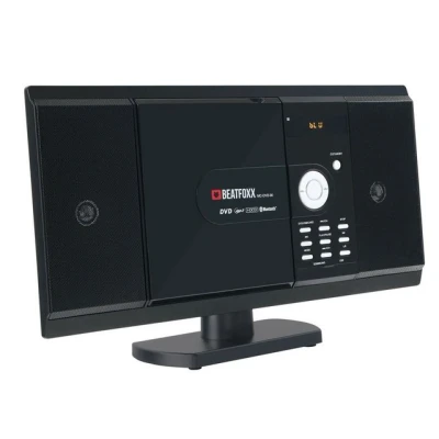 Abbildung von Beatfoxx MC DVD 90 Vertikal Stereoanlage (UKW/MW Radio, 6,00 W, Microanlage mit Player, CD/MP3, USB/SD, Bluetooth, HDMI und AUX)