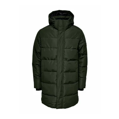 Abbildung von Only &amp; Sons Onscarl Quilted OTW Wintermantel, Herren, Größe: Small, Peat