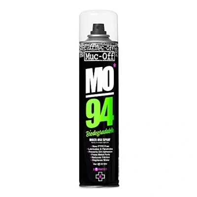 Abbildung von Muc Off MO 94, 400 ml Biologisch Abbaubares Mehrzweck Rostschutz und Schmierfett Spray Sprühfett Verdrängt Wasser, Verhindert Rost, Löst Festsitzende Teile Bike Cleaner Fahrradreiniger