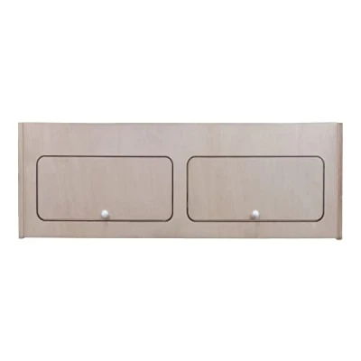 Abbildung von Wohnwagen Oberschrank Wohnmobil 100cm x 35cm Hängeschrank Birkensperrholz Trennwand RV Möbel Stauraum Leichtgewichtig Unbehandelt Soft Close Druckknöpfe Vorgebohrte Löcher Befestigungssatz