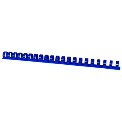 Abbildung von OFFICE PRODUCTS 20241915 01 Plastikbinderücken 100 Stück DIN A4 19mm (165 Seiten) Binderücken Bindungskämme Plastikbindung Kunststoff Farbe: Blau