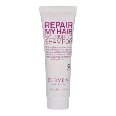 Abbildung von ELEVEN AUSTRALIA Repair My Hair Nourishing Shampoo Ein kräftigendes um geschädigtes Haar wieder aufzubauen und vor Hitzestyling zu schützen Reisegröße 50ml