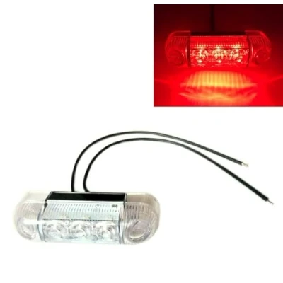 Abbildung von MelTruck® Rote LED Umrissleuchte Positionsleuchte hinten 12V 24V E20 für LKW PKW Anhänger