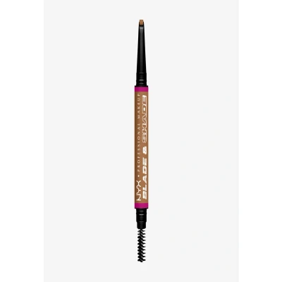 Abbildung von NYX Professional Makeup Augenbrauenstift, Mit zweiseitiger Spitze zum Definieren der Augenbrauen, Bis zu 16h wischfest und farbecht, Vegane Formel, Blade &amp; Shade Nano, Farbton: Ash Blonde