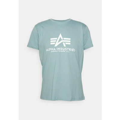 Abbildung von Alpha Industries Tshirt print, Herren, Größe: XS, Grey blue