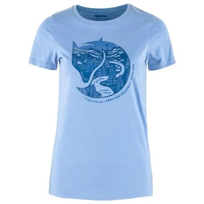 Abbildung von Fjallraven Damen Arctic Fox Print W T Shirt, Ultramarin, Large