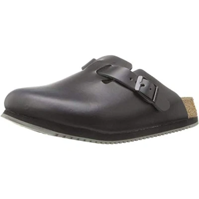 Abbildung von Birkenstock Clogs Boston Pantolette flach, Größe: 45, Black Schuhe