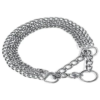 Abbildung von TRIXIE Zug Stopp Kettenhalsband Größe LXL: Halsumfang 60 cm/2,5 mm in silber stabiles 3 reihig für große bis sehr Hunde, verchromt, leicht zu reinigen, 2268