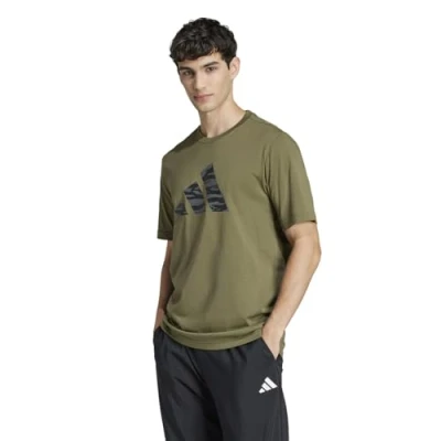 Abbildung von adidas Sportswear Codes Graphic Tshirt print, Herren, Größe: XL, Olive strata