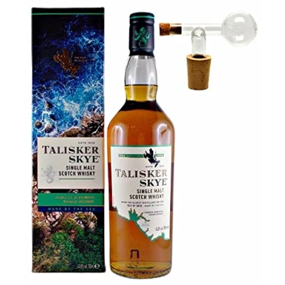 Abbildung von Talisker Skye Single Malt Whisky + 1 Glaskugelportionierer zum feinen Dosieren