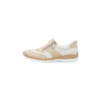 Abbildung von Rieker Slipper, Damen, Größe: 41, Beige Schuhe