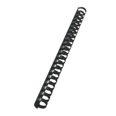 Abbildung von Leitz 10976 Plastikbinderücken, A4, Kunststoff, 19 mm, 180 Blatt, 100 Stück, schwarz