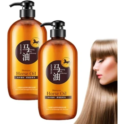 Abbildung von Horse Oil Nourishing Shampoo,Horse Shampoo,Japanese Shampoo,Hair Thickening Shampoo for Stronger,Thicker,Longer Hair (2Pcs)