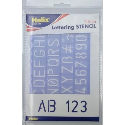 Abbildung von Helix Profi Winkelmesser 20mm Letters Stencil