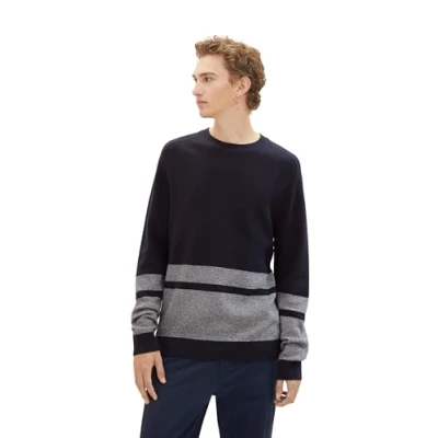 Abbildung von TOM Tailor Denim Strickpullover, Herren, Größe: XL, Sky captain blue
