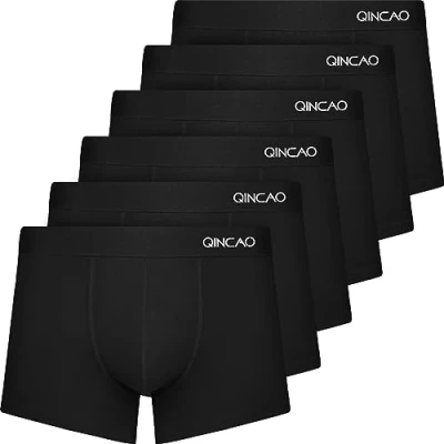 Abbildung von QINCAO Boxershorts Herren 6er Pack Ohne Kratzenden Zettel Männer Unterwäsche Baumwolle(M)