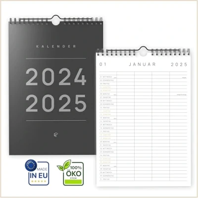 Abbildung von UNITURE® Familienplaner 2025 DIN A4 [mit 4 Spalten] Familienkalender 2025, Kalender Wandkalender, Wandkalender Jahreskalender im praktischen Format