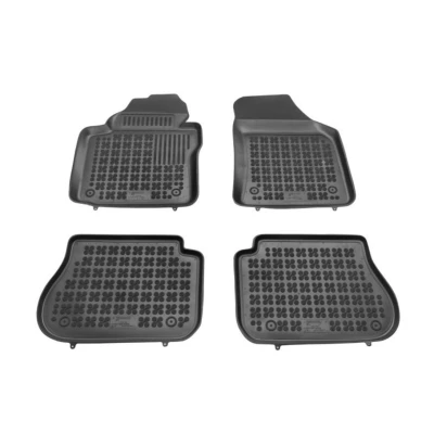 Abbildung von REZAW PLAST 200107 Fußmattensatz Gummi vorne und hinten 4 schwarz Maßgefertigt VOLKSWAGEN: Caddy 3 Kombi