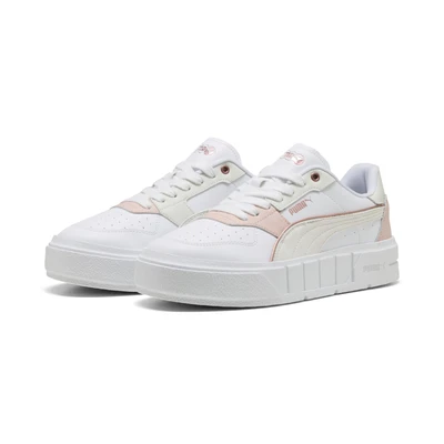 Abbildung von Puma Cali Court Luxe Sneakers Damen Schuhe Mit Plain White/Frosted Ivory Größe: 35.5