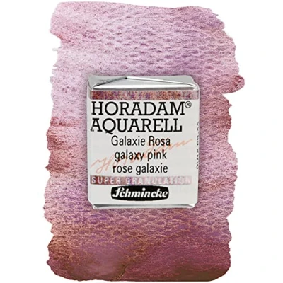 Abbildung von Schmincke HORADAM® AQUARELL, Super Granulation, 14 971 044 Galaxie Rosa, 1/2 Näpfchen, sehr stark granulierende Farbtöne, feinste, supergranulierende Aquarellfarben