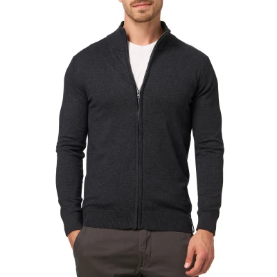Abbildung von Indicode Jeans Chancellor Strickjacke, Herren, Größe: XXL, Charcoal mix