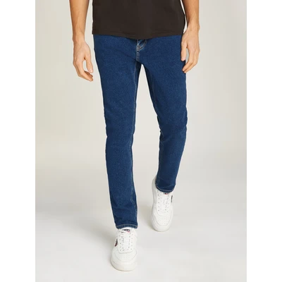 Abbildung von Tommy Jeans Austin SLIM Branded Tapered Fit, Herren, Größe: 34x32, Denim dark