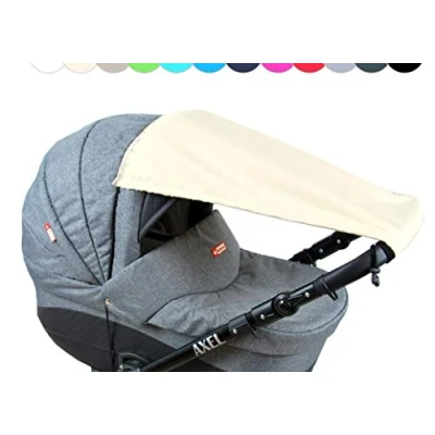Abbildung von BABYLUX Kinderwagen Sonnenschutzhülle Sonnenschutz UV Rollo Schutz SONNENSEGEL Sonnendach für Buggy (1 St), Beige