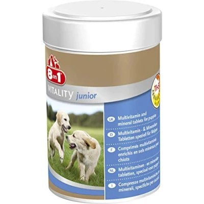 Abbildung von 8in1 Multivitamin Tabletten Puppy zur Nahrungsergänzung bei Welpen, 1 Dose (100 Tabletten)