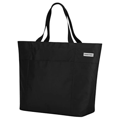 Abbildung von anndora XL Strandtasche Umhängetasche Freizeittasche Einkaufstasche XXL 40 Liter, Geräumig Stabil Mit Reißverschluss Innen &amp; Außenfach